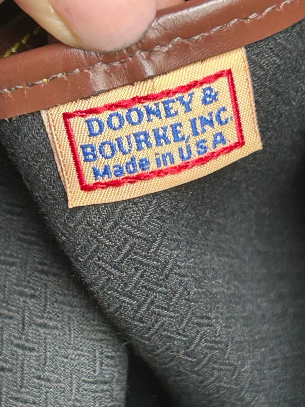 Vintage Dooney and Bourke Cabriolet Weekender Canvas and Leather Tote